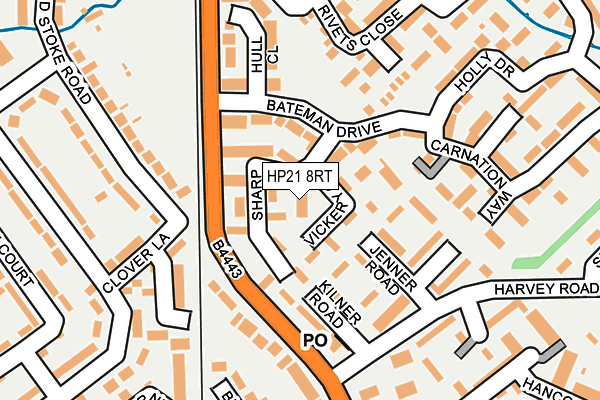 HP21 8RT map - OS OpenMap – Local (Ordnance Survey)