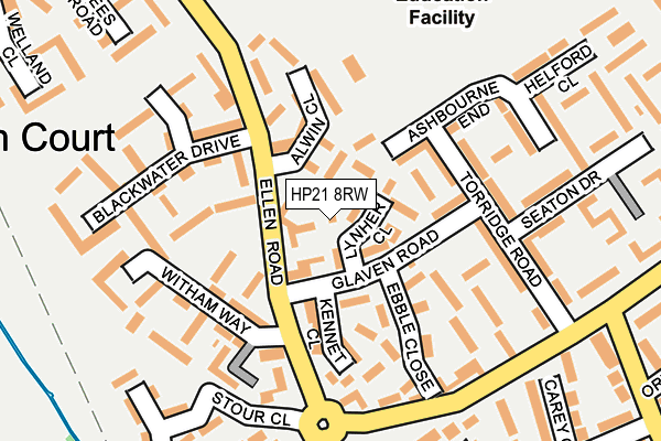 HP21 8RW map - OS OpenMap – Local (Ordnance Survey)