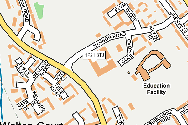 HP21 8TJ map - OS OpenMap – Local (Ordnance Survey)