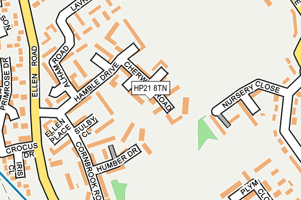 HP21 8TN map - OS OpenMap – Local (Ordnance Survey)