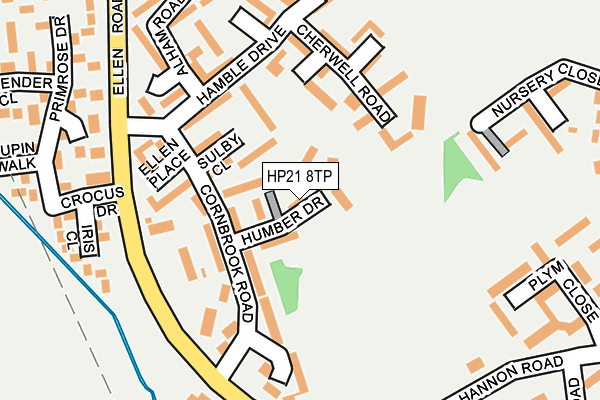 HP21 8TP map - OS OpenMap – Local (Ordnance Survey)