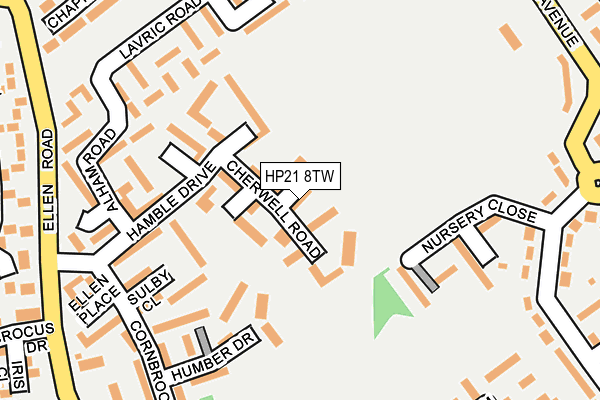 HP21 8TW map - OS OpenMap – Local (Ordnance Survey)