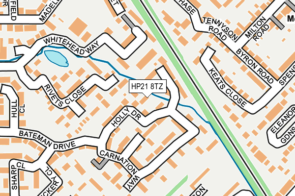 HP21 8TZ map - OS OpenMap – Local (Ordnance Survey)