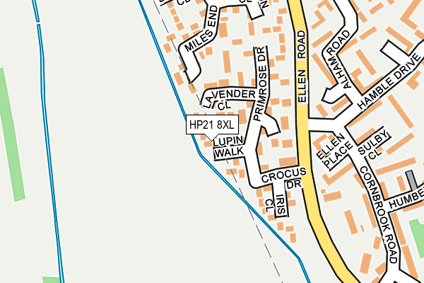 HP21 8XL map - OS OpenMap – Local (Ordnance Survey)