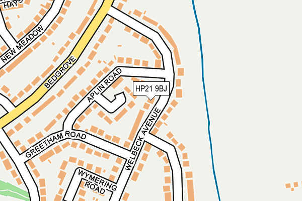 HP21 9BJ map - OS OpenMap – Local (Ordnance Survey)