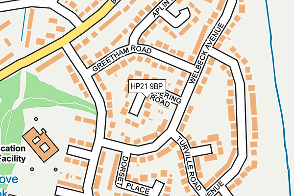 HP21 9BP map - OS OpenMap – Local (Ordnance Survey)
