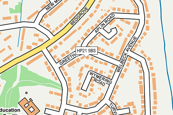 HP21 9BS map - OS OpenMap – Local (Ordnance Survey)