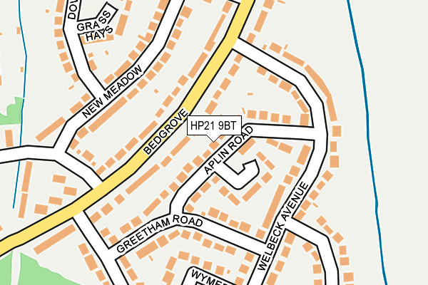 HP21 9BT map - OS OpenMap – Local (Ordnance Survey)