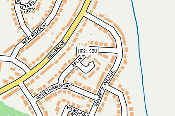 HP21 9BU map - OS OpenMap – Local (Ordnance Survey)