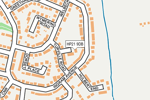 HP21 9DB map - OS OpenMap – Local (Ordnance Survey)