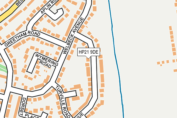 HP21 9DE map - OS OpenMap – Local (Ordnance Survey)