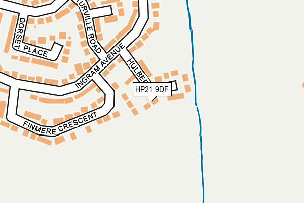 HP21 9DF map - OS OpenMap – Local (Ordnance Survey)