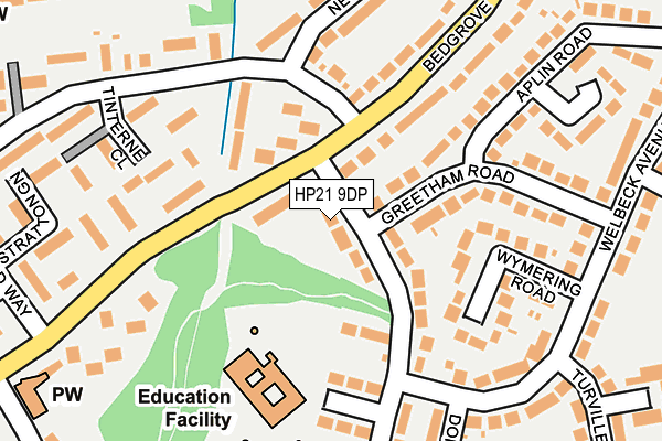 HP21 9DP map - OS OpenMap – Local (Ordnance Survey)