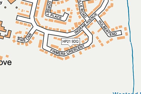 HP21 9DQ map - OS OpenMap – Local (Ordnance Survey)