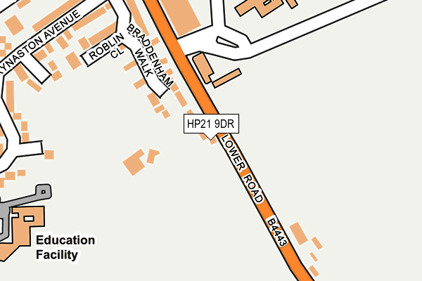 HP21 9DR map - OS OpenMap – Local (Ordnance Survey)
