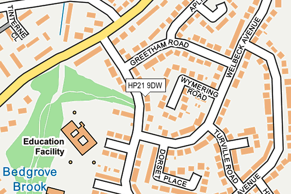 HP21 9DW map - OS OpenMap – Local (Ordnance Survey)