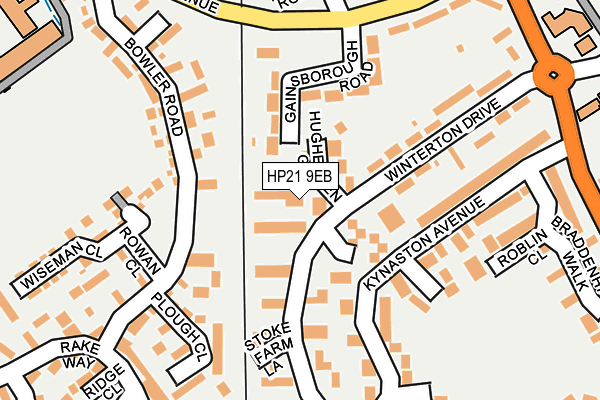 HP21 9EB map - OS OpenMap – Local (Ordnance Survey)
