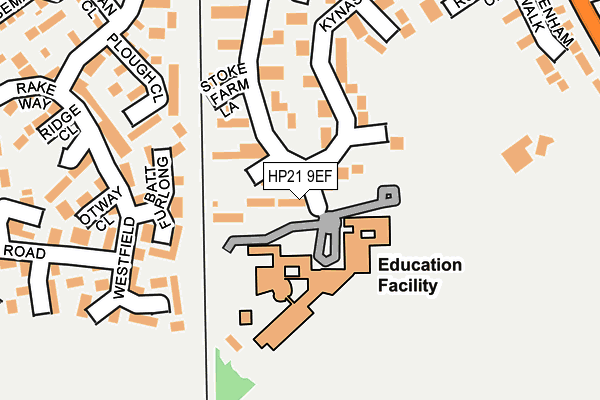 HP21 9EF map - OS OpenMap – Local (Ordnance Survey)