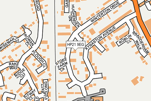 HP21 9EG map - OS OpenMap – Local (Ordnance Survey)