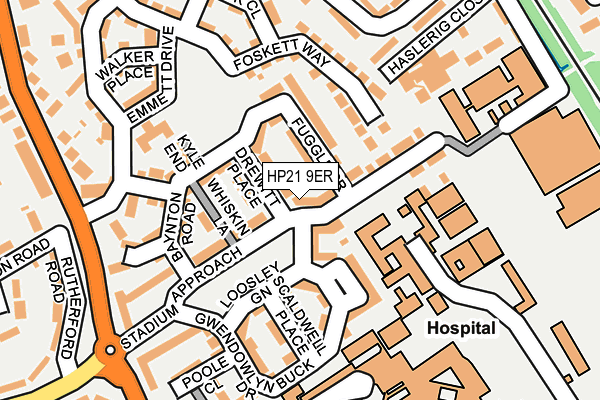 HP21 9ER map - OS OpenMap – Local (Ordnance Survey)