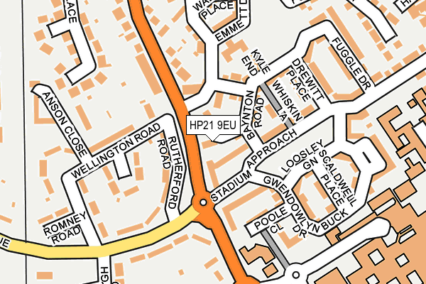 HP21 9EU map - OS OpenMap – Local (Ordnance Survey)
