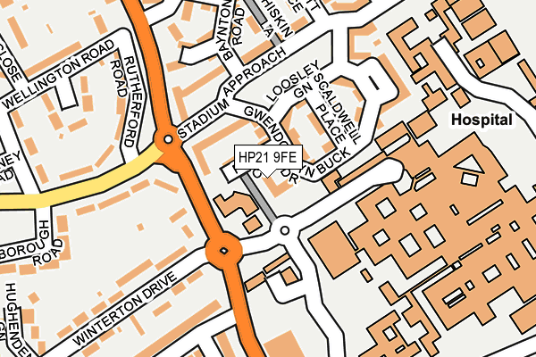 HP21 9FE map - OS OpenMap – Local (Ordnance Survey)