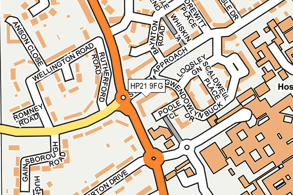 HP21 9FG map - OS OpenMap – Local (Ordnance Survey)