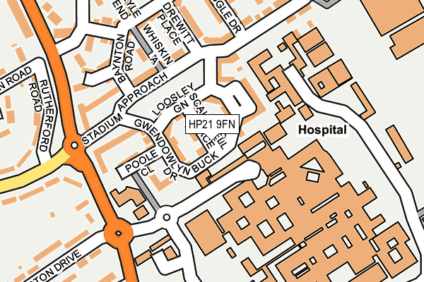 HP21 9FN map - OS OpenMap – Local (Ordnance Survey)