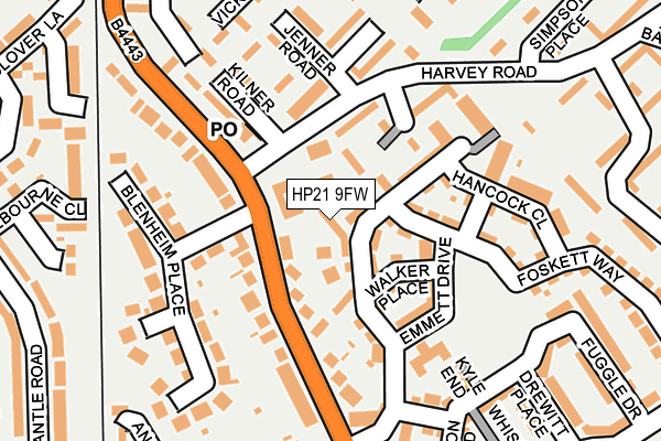 HP21 9FW map - OS OpenMap – Local (Ordnance Survey)