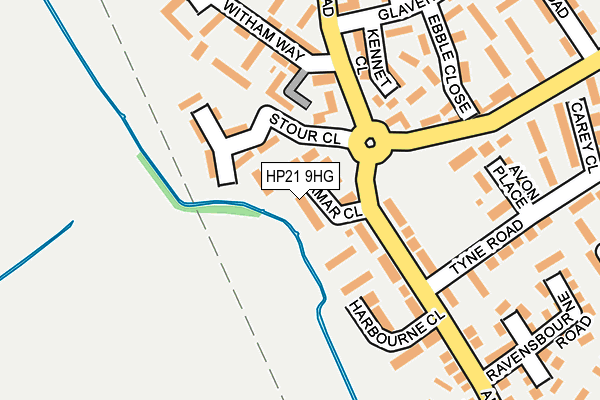 HP21 9HG map - OS OpenMap – Local (Ordnance Survey)