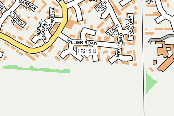HP21 9HJ map - OS OpenMap – Local (Ordnance Survey)