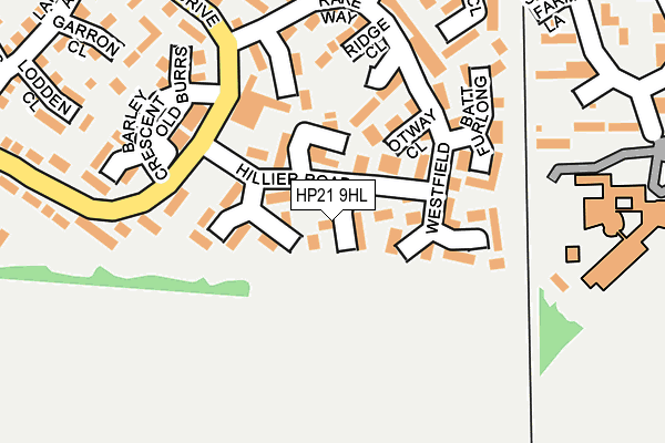 HP21 9HL map - OS OpenMap – Local (Ordnance Survey)
