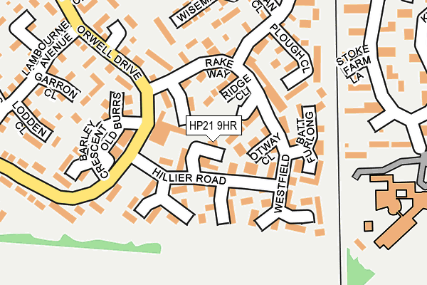 HP21 9HR map - OS OpenMap – Local (Ordnance Survey)