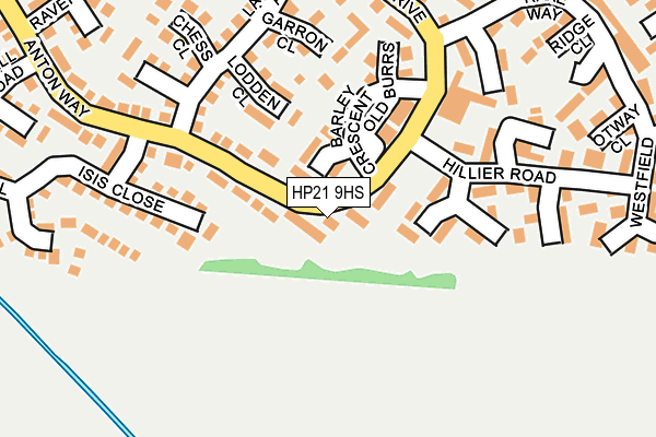 HP21 9HS map - OS OpenMap – Local (Ordnance Survey)