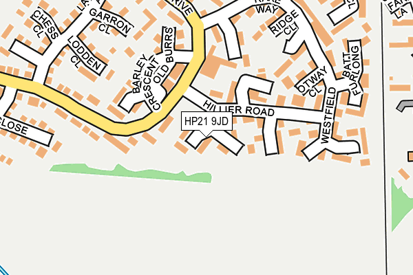 HP21 9JD map - OS OpenMap – Local (Ordnance Survey)