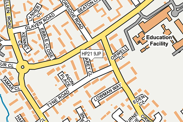 HP21 9JP map - OS OpenMap – Local (Ordnance Survey)