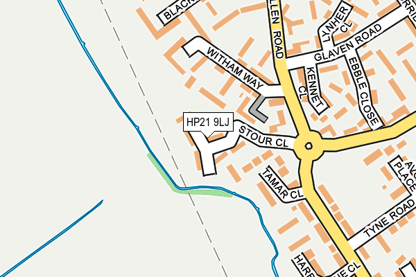 HP21 9LJ map - OS OpenMap – Local (Ordnance Survey)