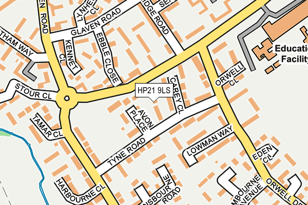 HP21 9LS map - OS OpenMap – Local (Ordnance Survey)