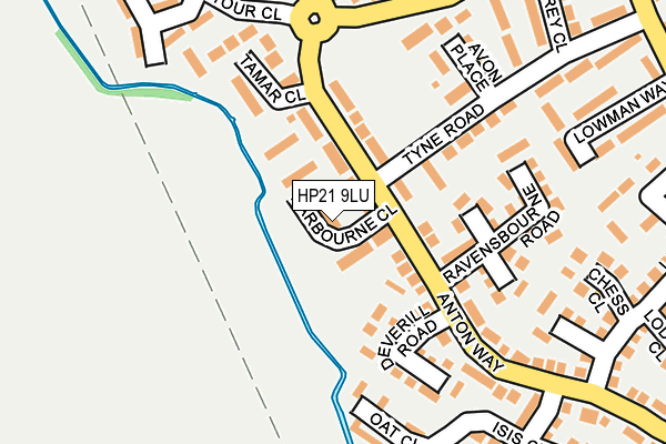HP21 9LU map - OS OpenMap – Local (Ordnance Survey)