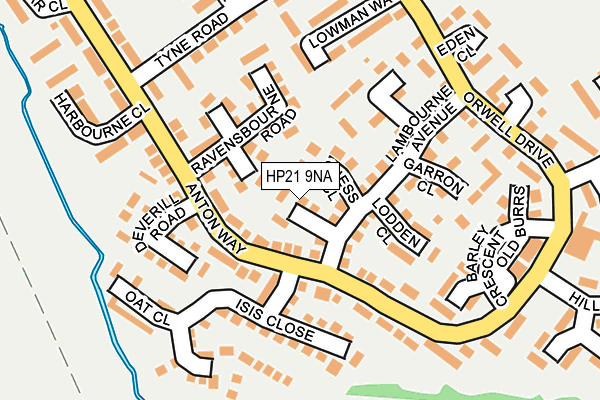 HP21 9NA map - OS OpenMap – Local (Ordnance Survey)