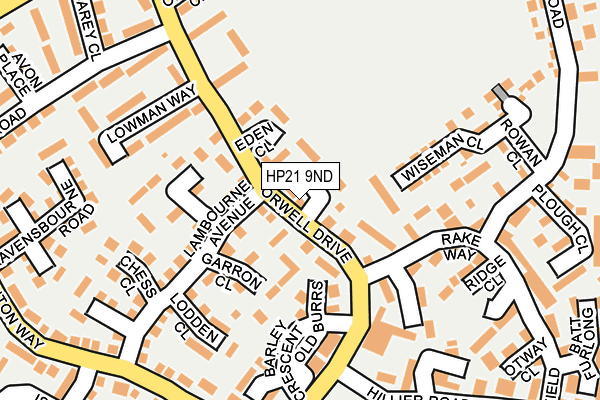 HP21 9ND map - OS OpenMap – Local (Ordnance Survey)