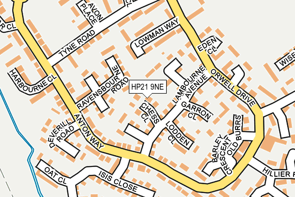 HP21 9NE map - OS OpenMap – Local (Ordnance Survey)