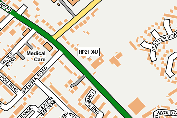 HP21 9NJ map - OS OpenMap – Local (Ordnance Survey)