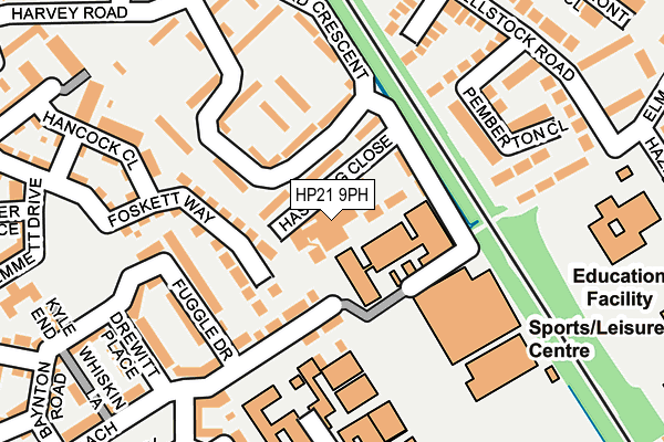 HP21 9PH map - OS OpenMap – Local (Ordnance Survey)