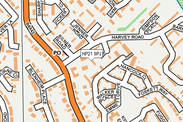 HP21 9PJ map - OS OpenMap – Local (Ordnance Survey)