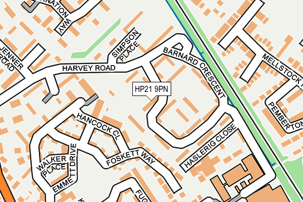 HP21 9PN map - OS OpenMap – Local (Ordnance Survey)