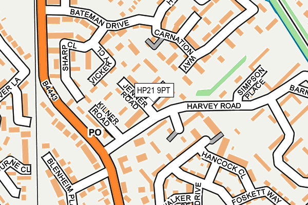 HP21 9PT map - OS OpenMap – Local (Ordnance Survey)