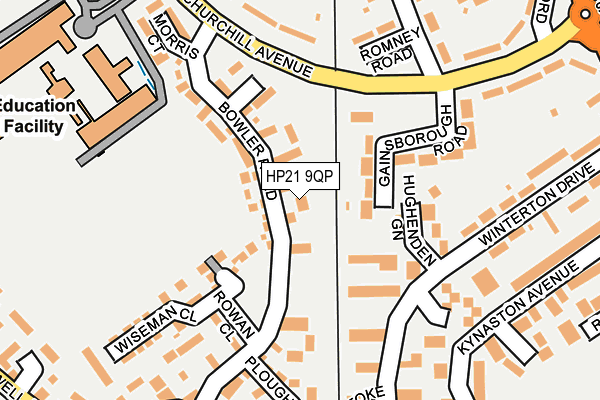 HP21 9QP map - OS OpenMap – Local (Ordnance Survey)
