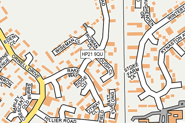 HP21 9QU map - OS OpenMap – Local (Ordnance Survey)