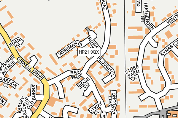 HP21 9QX map - OS OpenMap – Local (Ordnance Survey)